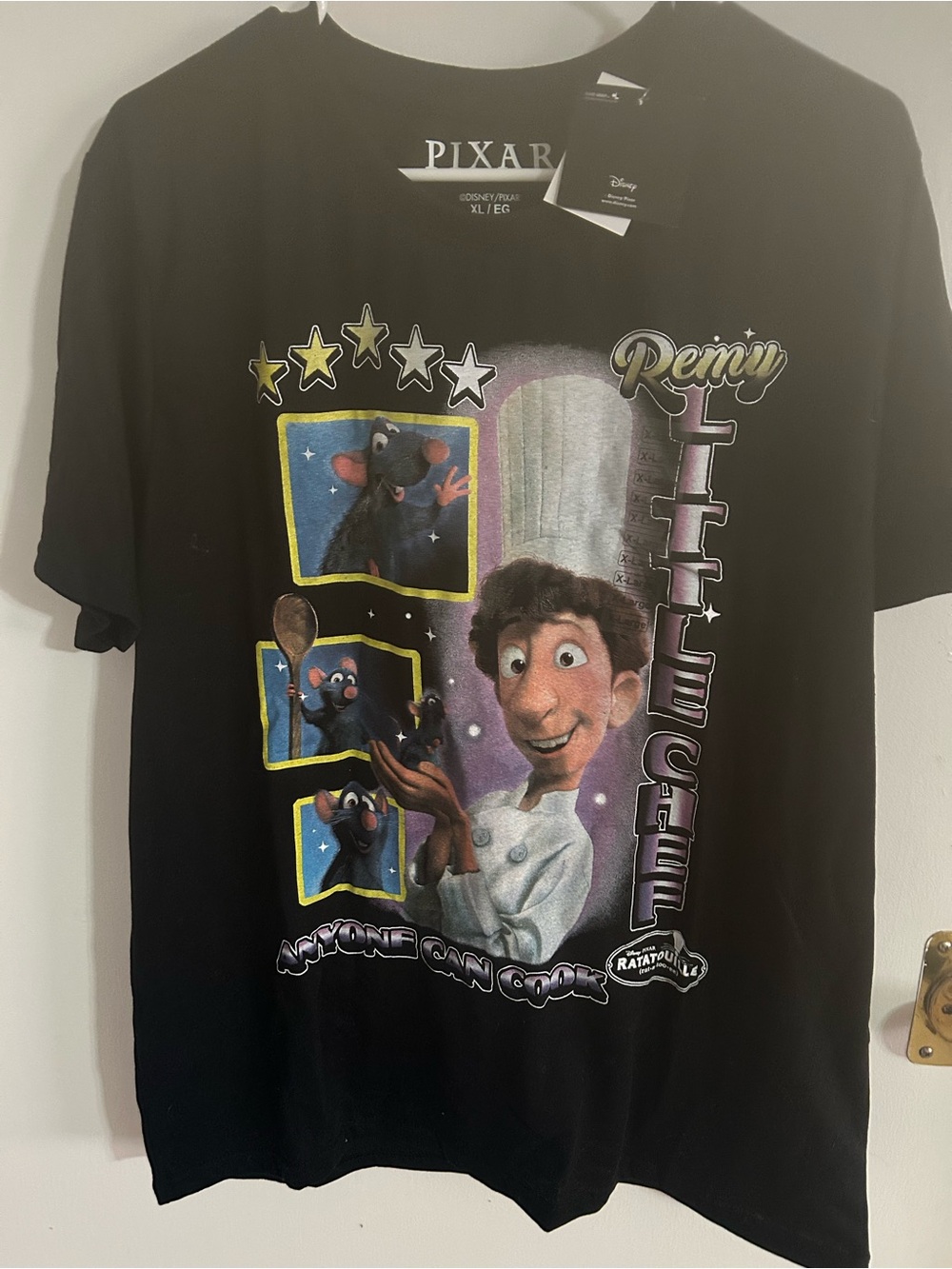 Disney Remy Little Chef Black Graphic Tee